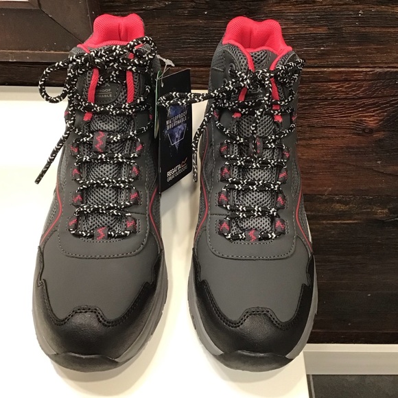 Regatta Lady Vendeavour Waterproof Hiking Boots Black & Pink Walking Boot SZ 8 - Picture 6 of 16